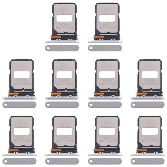 For Xiaomi Redmi Turbo 4 Pro 10pcs Original SIM Card Tray + SIM Card Tray (Silver)