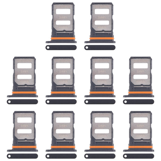 For Xiaomi Redmi Turbo 4 10pcs Original SIM Card Tray + SIM Card Tray (Black)