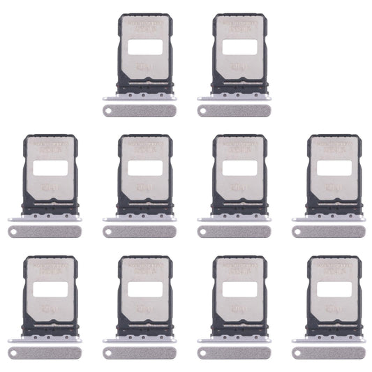 For Xiaomi Redmi K80 Pro 10pcs Original SIM Card Tray + SIM Card Tray (Silver)