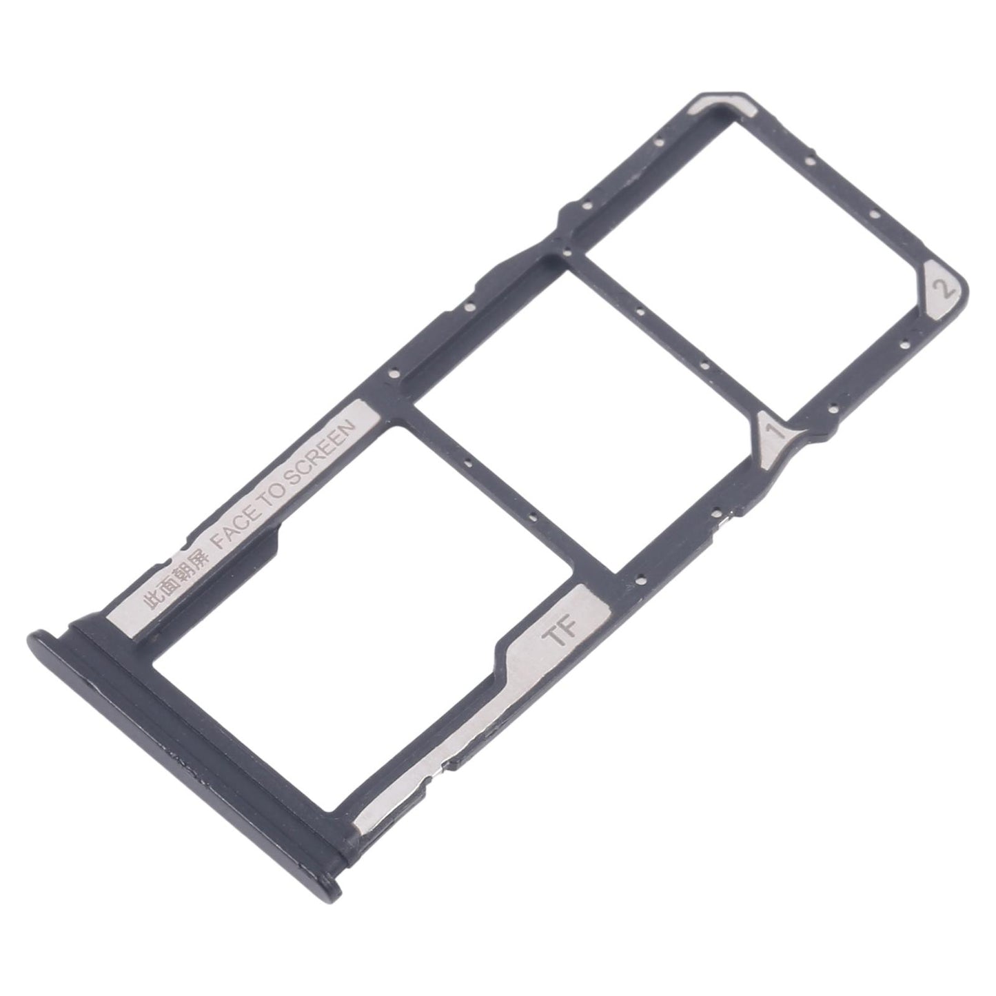 For Xiaomi Redmi 14C 4G 10pcs Original SIM Card Tray + SIM Card Tray + Micro SD Card Tray (Black)