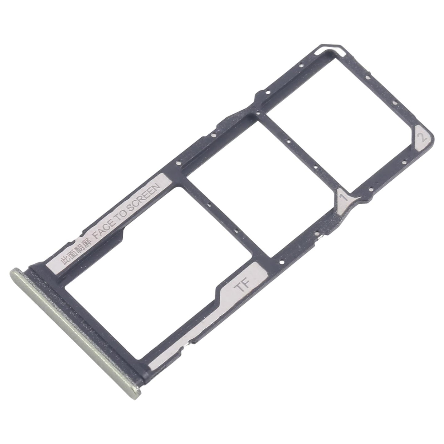For Xiaomi Redmi 14C 4G 10pcs Original SIM Card Tray + SIM Card Tray + Micro SD Card Tray (Green)