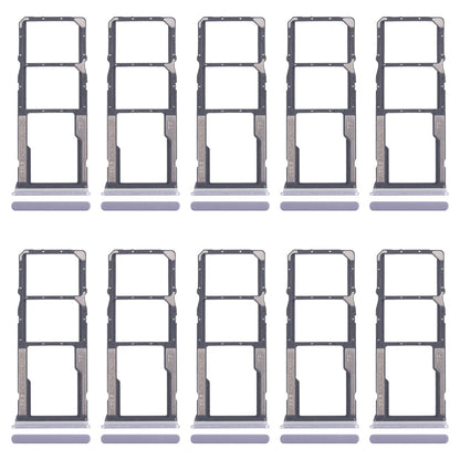 For Xiaomi Redmi 14C 4G 10pcs Original SIM Card Tray + SIM Card Tray + Micro SD Card Tray (Purple)