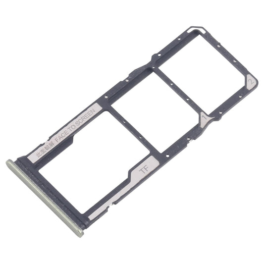 For Xiaomi Redmi 14R 5G 10pcs Original SIM Card Tray + SIM Card Tray + Micro SD Card Tray (Green)
