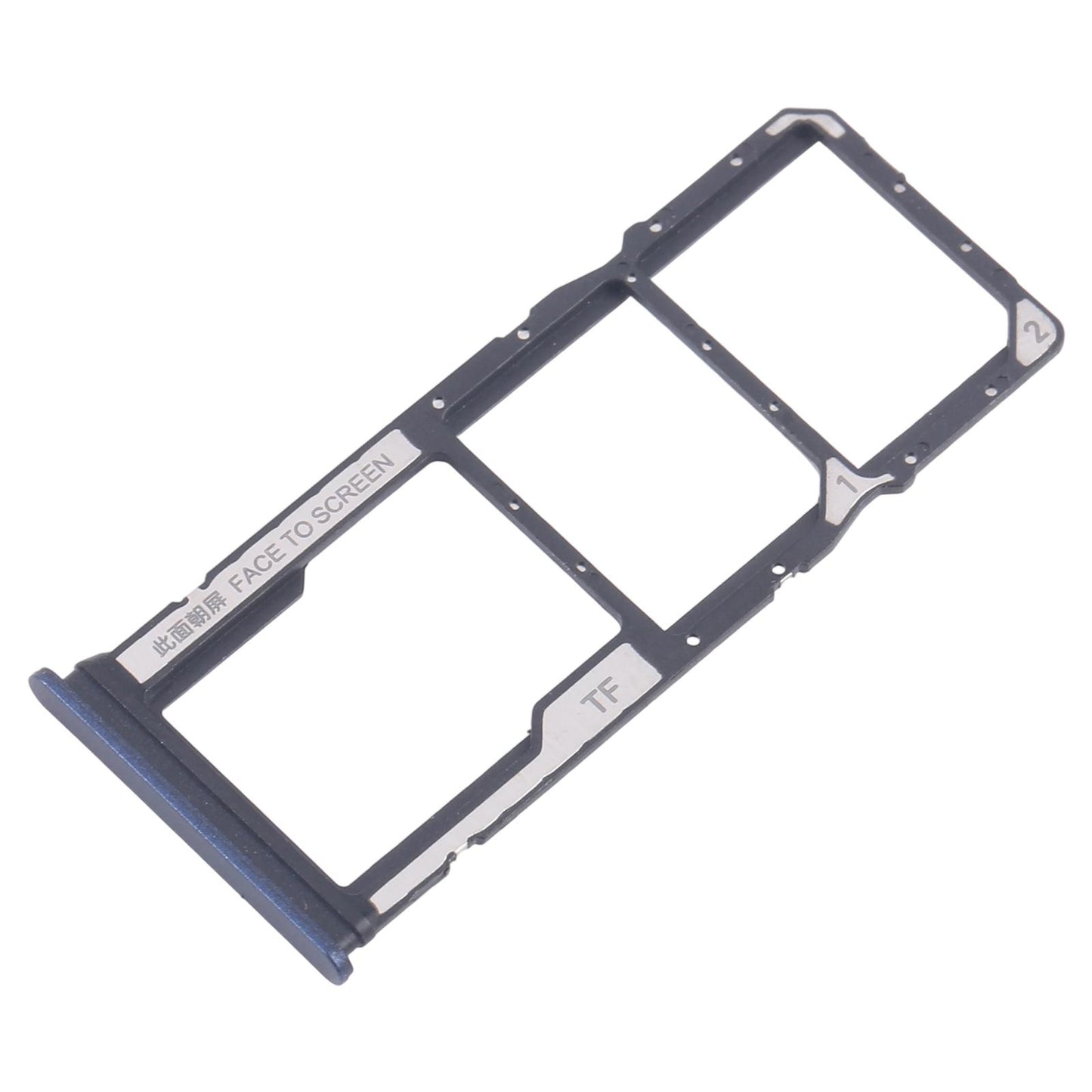 For Xiaomi Redmi 14R 5G 10pcs Original SIM Card Tray + SIM Card Tray + Micro SD Card Tray (Blue)