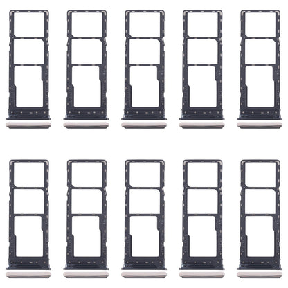 For Tecno Spark 20 Pro 4G 10pcs Original SIM Card Tray + SIM Card Tray + Micro SD Card Tray (Gold)