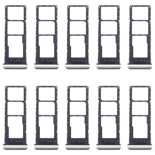 For Tecno Spark 20 Pro 4G 10pcs Original SIM Card Tray + SIM Card Tray + Micro SD Card Tray (Gold)