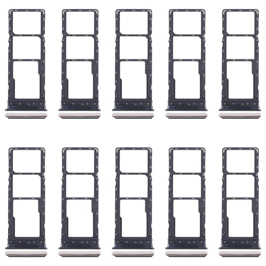 For Tecno Spark 20 Pro 4G 10pcs Original SIM Card Tray + SIM Card Tray + Micro SD Card Tray (Gold)