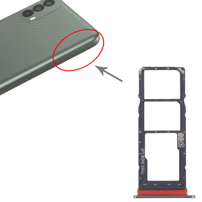 For Motorola Moto E40 10pcs Original SIM Card Tray + SIM Card Tray + Micro SD Card Tray (Grey)