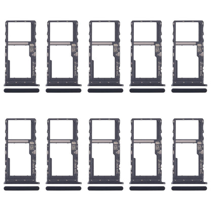 For Motorola Moto G 2022 10pcs Original SIM + Micro SD Card Tray (Black)