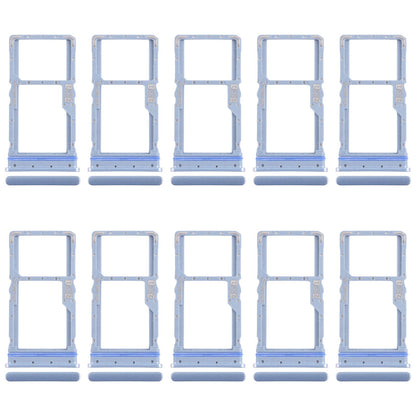 For Motorola Moto G31 XT2173-3 10pcs Original SIM + Micro SD Card Tray (Blue)