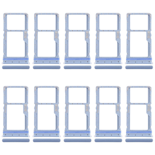 For Motorola Moto G31 XT2173-3 10pcs Original SIM + Micro SD Card Tray (Blue)