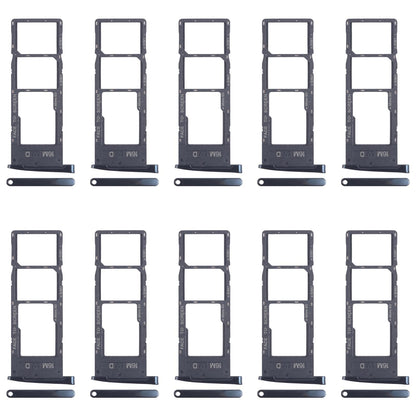 For Motorola Moto G6 10pcs Original SIM Card Tray + SIM Card Tray + Micro SD Card Tray (Black)