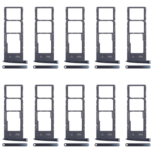 For Motorola Moto G6 10pcs Original SIM Card Tray + SIM Card Tray + Micro SD Card Tray (Black)
