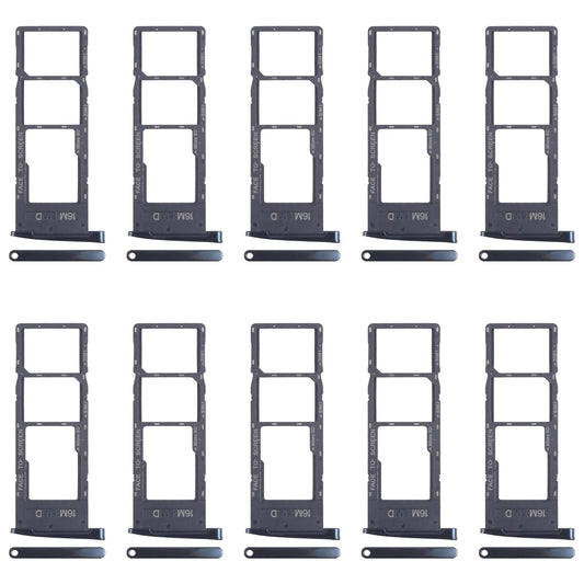 For Motorola Moto G6 10pcs Original SIM Card Tray + SIM Card Tray + Micro SD Card Tray (Black)