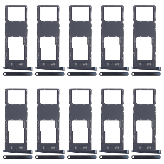 For Motorola Moto G6 Plus 10pcs Original SIM + Micro SD Card Tray (Black)