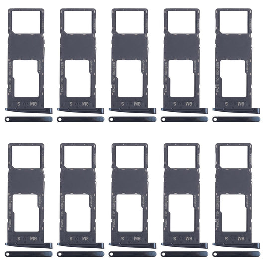 For Motorola Moto G6 Plus 10pcs Original SIM + Micro SD Card Tray (Black)