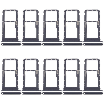 For Motorola Moto G60 10pcs Original SIM + Micro SD Card Tray (Black)