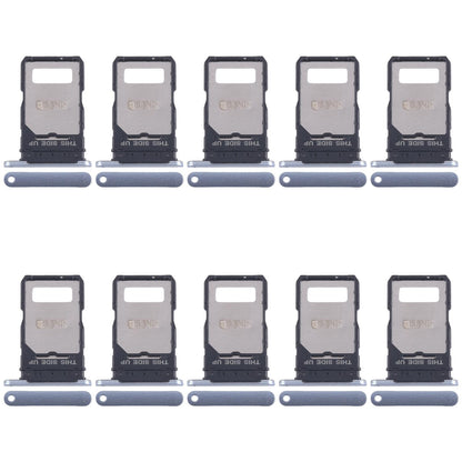 For Motorola Edge 50 Fusion 10pcs Original SIM Card Tray + SIM Card Tray (Blue)