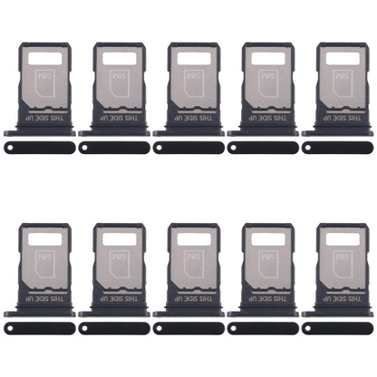 For Motorola Edge 40 Neo XT2307-1 10pcs Original SIM Card Tray (Black)