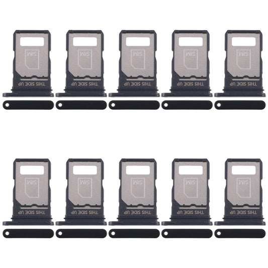 For Motorola Edge 40 Neo XT2307-1 10pcs Original SIM Card Tray (Black)