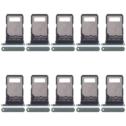 For Motorola Edge 40 Neo XT2307-1 10pcs Original SIM Card Tray (Green)