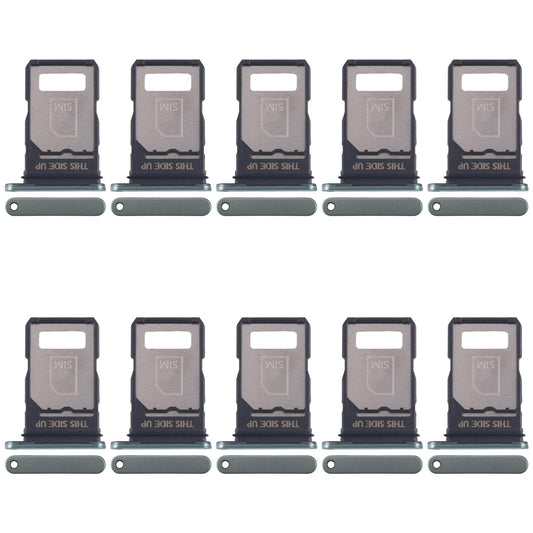 For Motorola Edge 40 Neo XT2307-1 10pcs Original SIM Card Tray (Green)