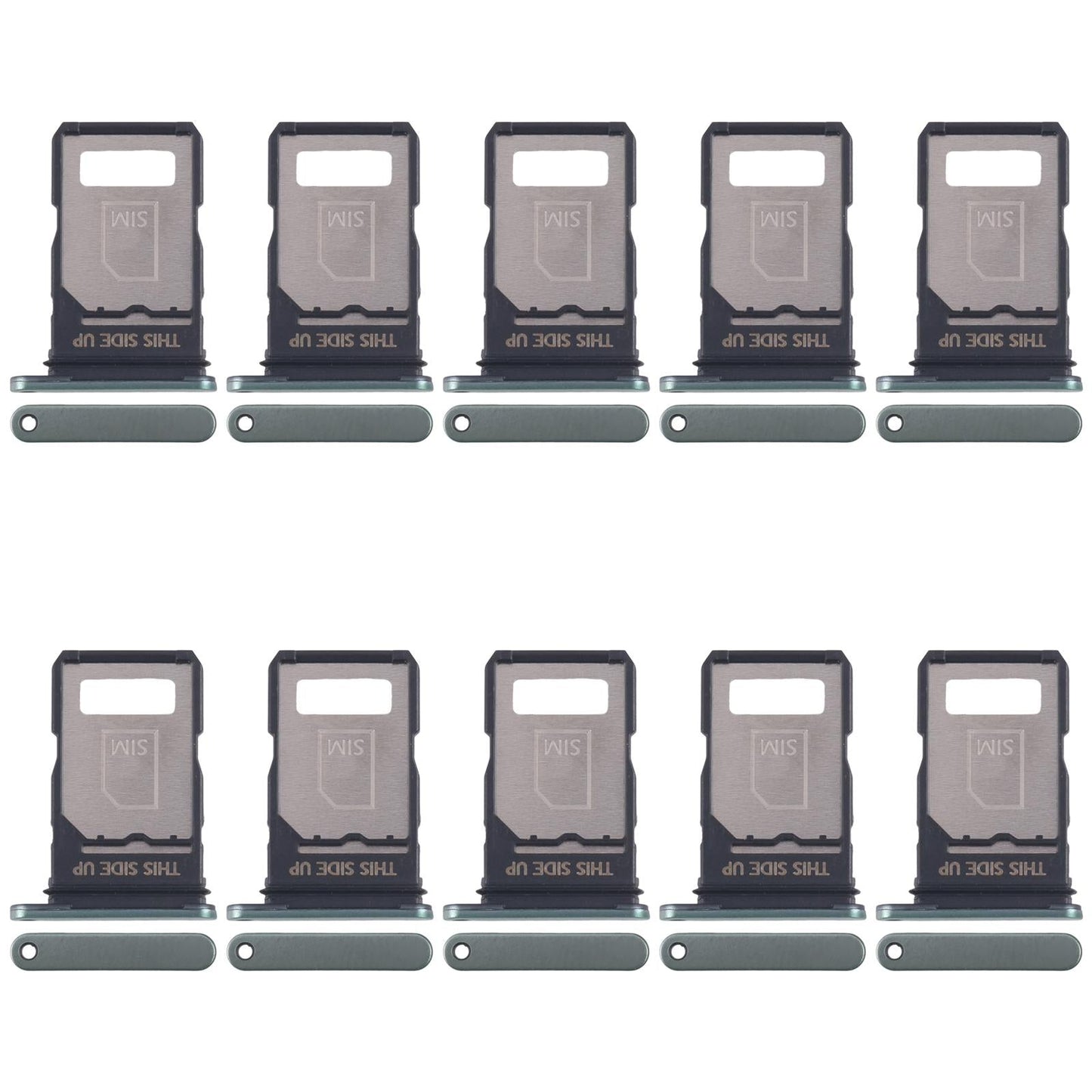 For Motorola Edge 40 Neo XT2307-1 10pcs Original SIM Card Tray (Green)