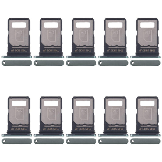 For Motorola Edge 40 Neo XT2307-1 10pcs Original SIM Card Tray (Green)