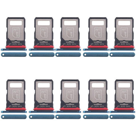 For Motorola Edge 40 Neo XT2307-1 10pcs Original SIM Card Tray (Blue)