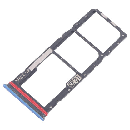 For Motorola Moto G04s 10pcs Original SIM Card Tray + SIM Card Tray + Micro SD Card Tray (Blue)