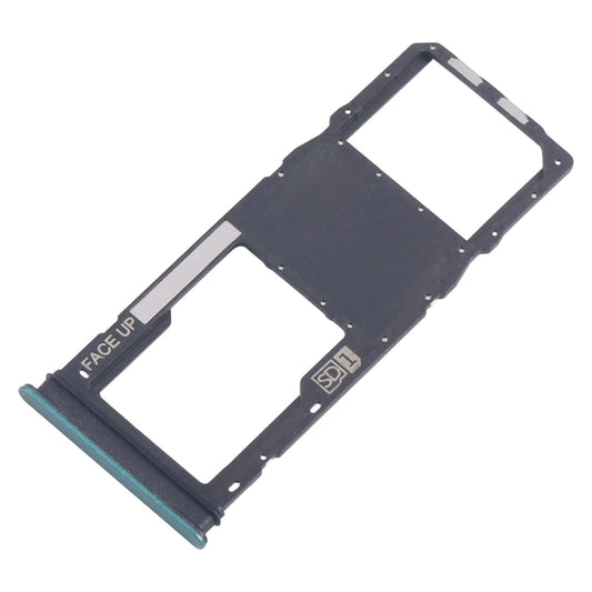 For Motorola Moto G04 10pcs Original SIM Card Tray + Micro SD Card Tray (Green)