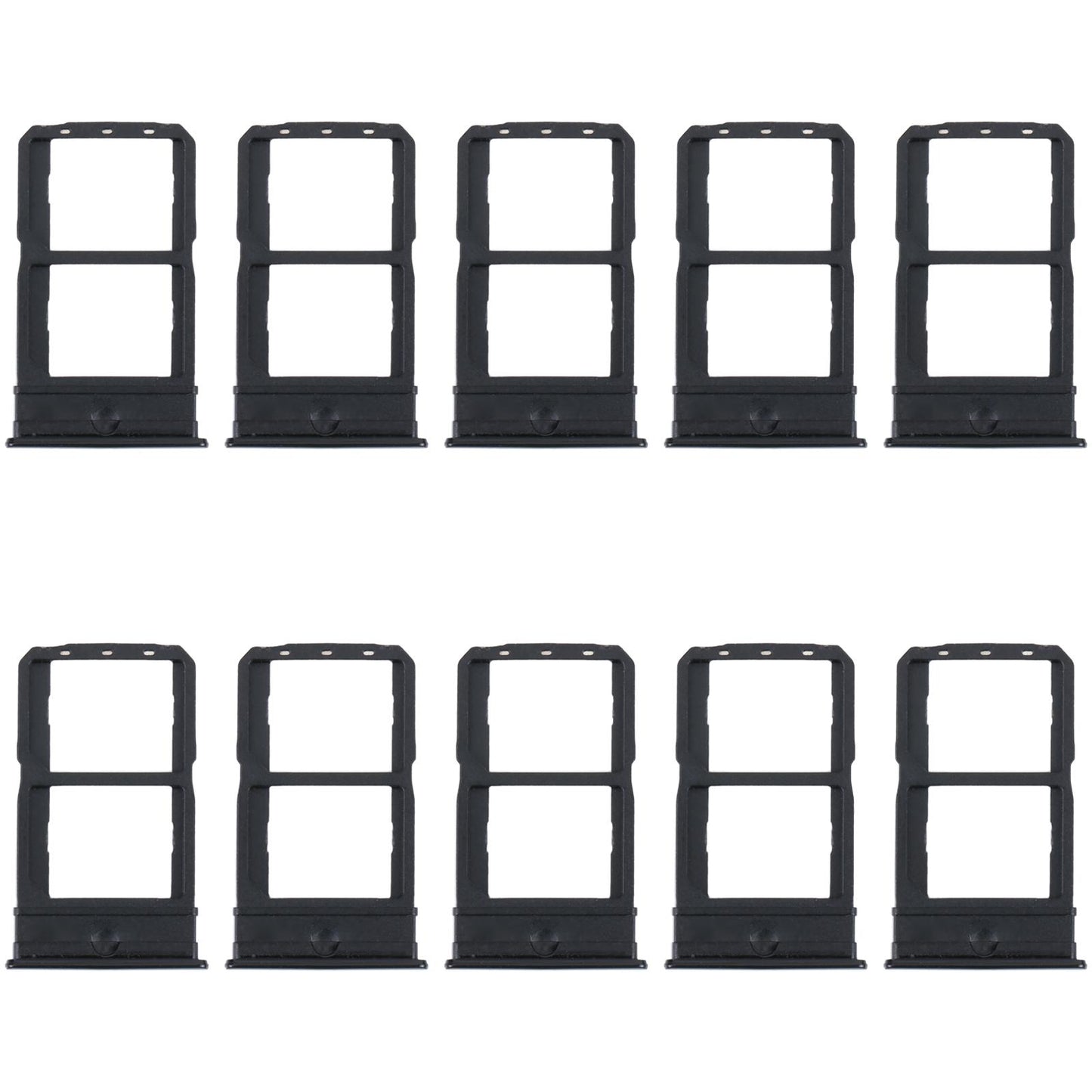 For vivo iQOO Neo5 Lite V2118A 10pcs Original SIM Card Tray + SIM Card Tray (Black)