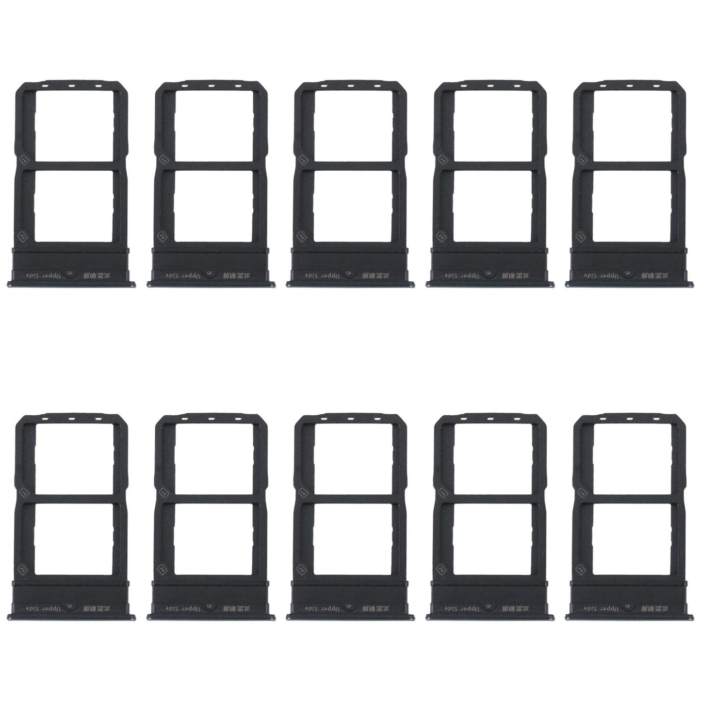 For vivo iQOO Neo5 Lite V2118A 10pcs Original SIM Card Tray + SIM Card Tray (Silver)