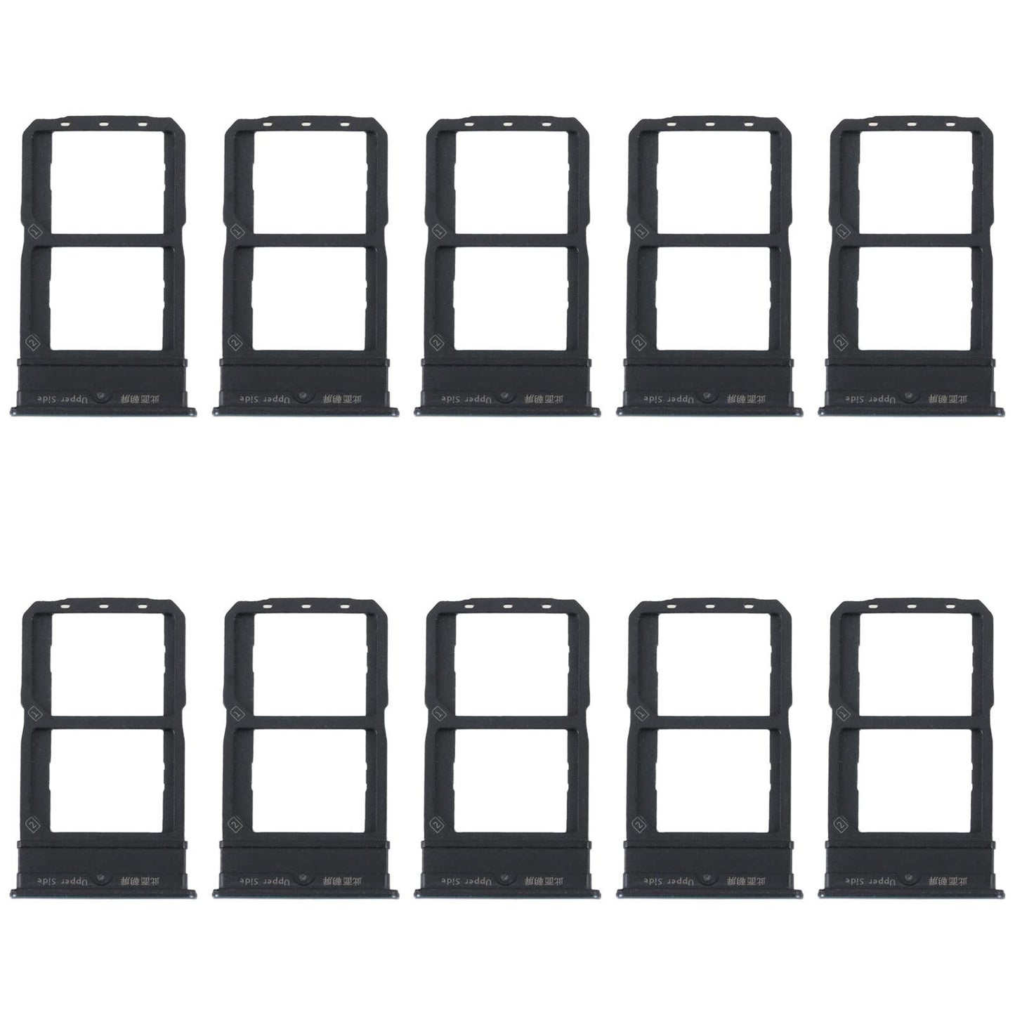 For vivo iQOO Neo5 Lite V2118A 10pcs Original SIM Card Tray + SIM Card Tray (Silver)