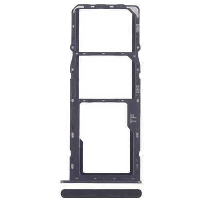 For ZTE Blade A35 SIM Card Tray + SIM Card Tray + Micro SD Card Tray (Black)