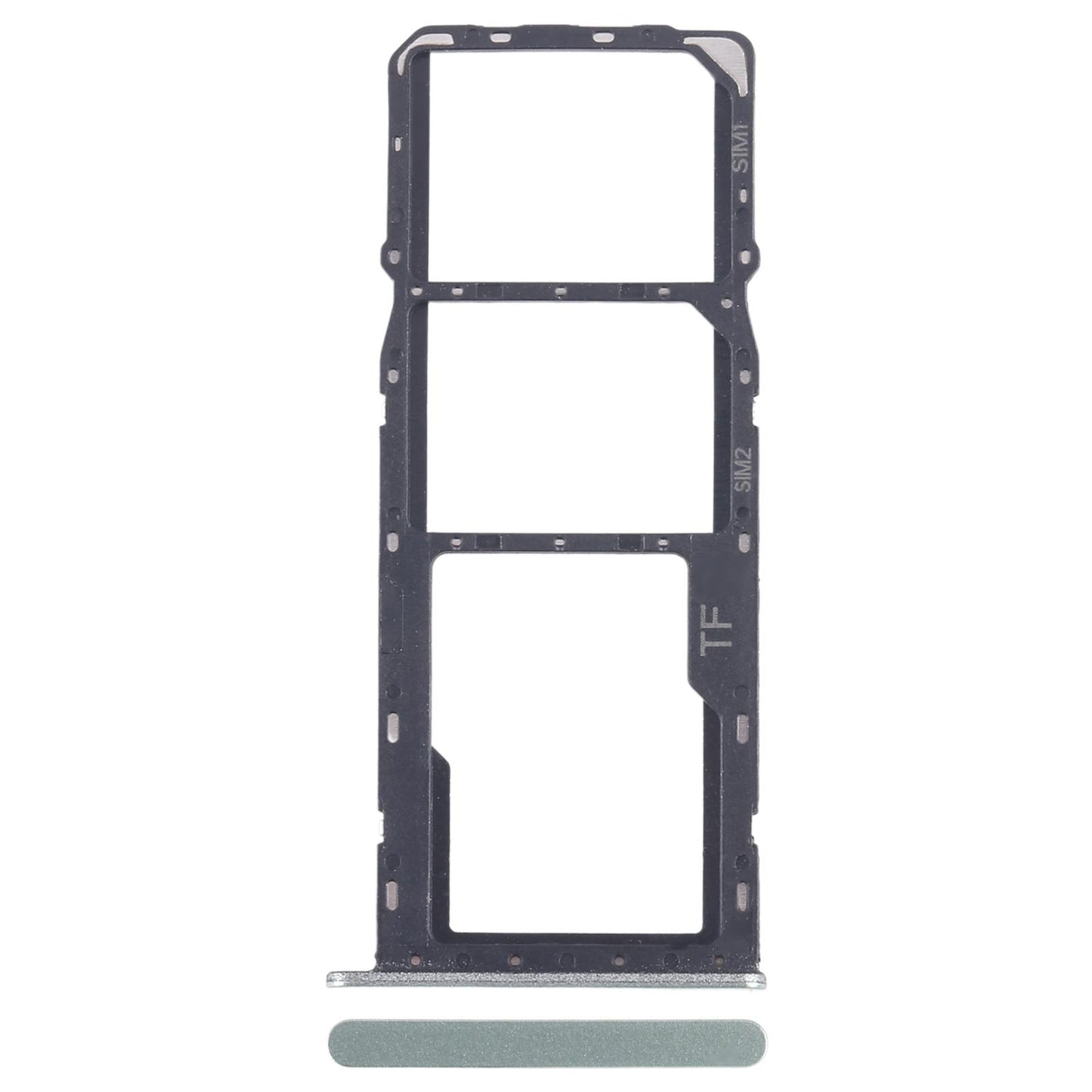 For ZTE Blade A35 SIM Card Tray + SIM Card Tray + Micro SD Card Tray (Green)
