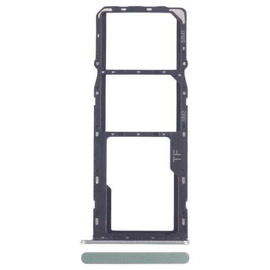 For ZTE Blade A35 SIM Card Tray + SIM Card Tray + Micro SD Card Tray (Green)