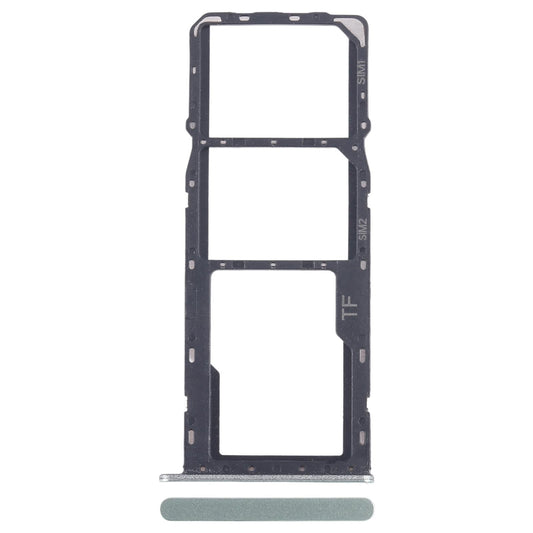 For ZTE Blade A35 SIM Card Tray + SIM Card Tray + Micro SD Card Tray (Green)