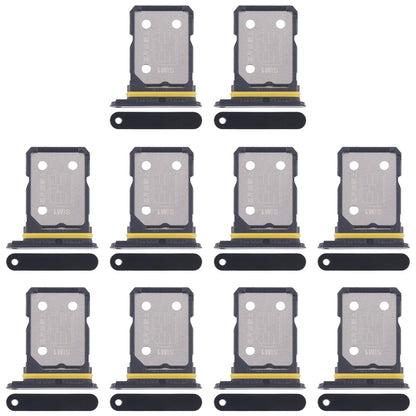 For Realme GT Neo 3 10pcs Original SIM Card Tray + SIM Card Tray (Black)
