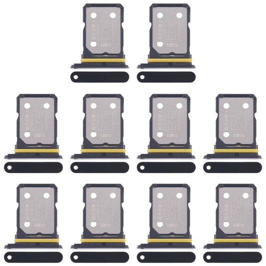 For Realme GT Neo 3 10pcs Original SIM Card Tray + SIM Card Tray (Black)