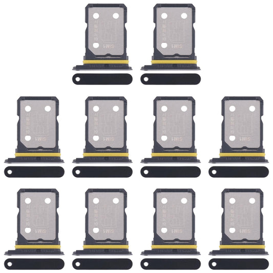 For Realme GT Neo 3 10pcs Original SIM Card Tray + SIM Card Tray (Black)