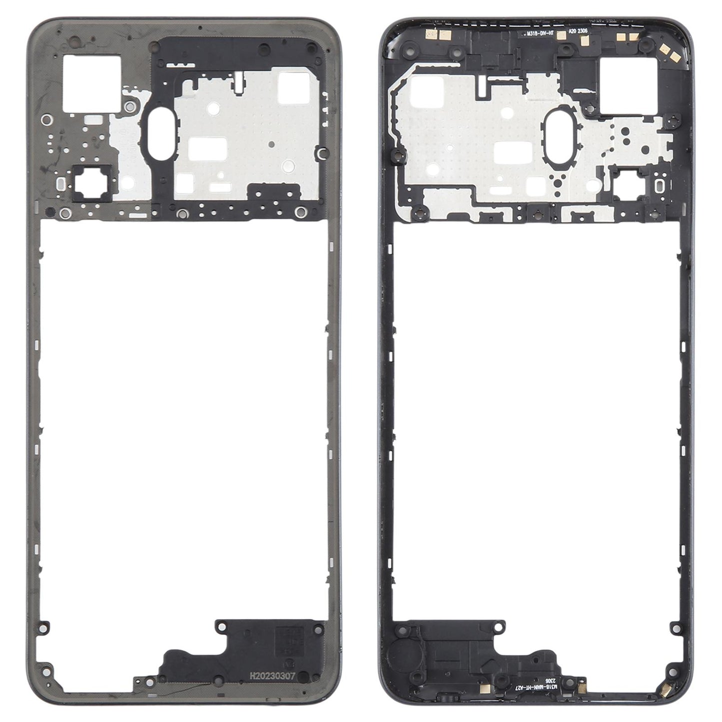 For Realme C55 4G RMX3710 Middle Frame Bezel Plate (Black)