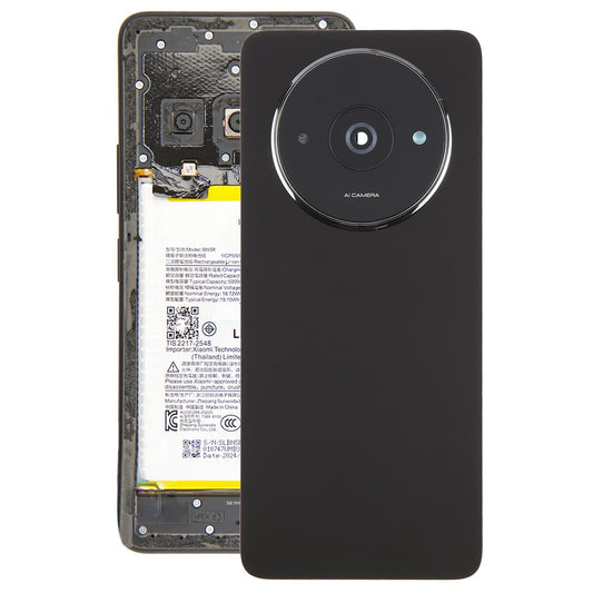 For Xiaomi Redmi A3 4G OEM Battery Back Cover with Camera Lens Frame(Black)