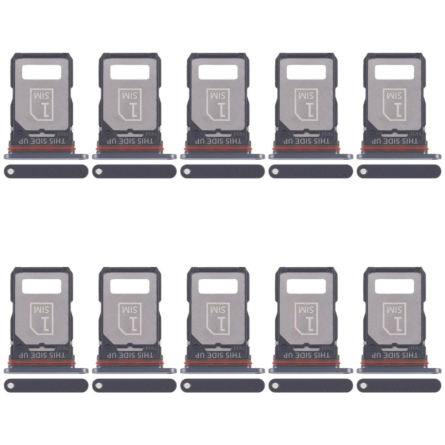 For Motorola Moto S30 Pro 10pcs Original SIM Card Tray + SIM Card Tray (Black)