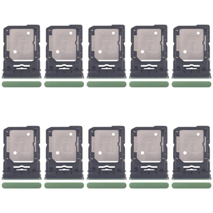 For Motorola Edge 60 10pcs Original SIM Card Tray + SIM Card Tray / Micro SD Card Tray (Green)