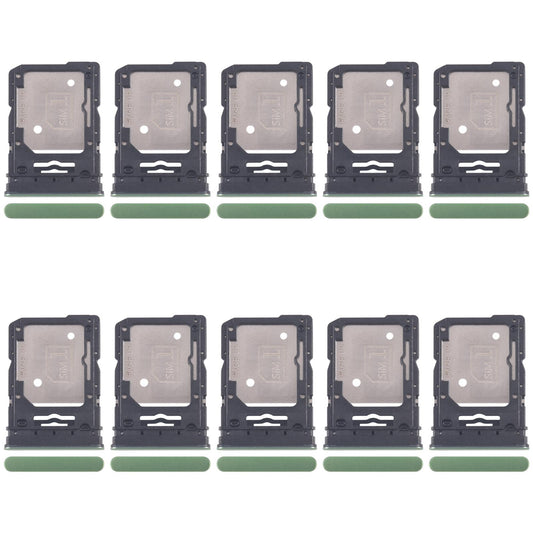 For Motorola Edge 60 10pcs Original SIM Card Tray + SIM Card Tray / Micro SD Card Tray (Green)