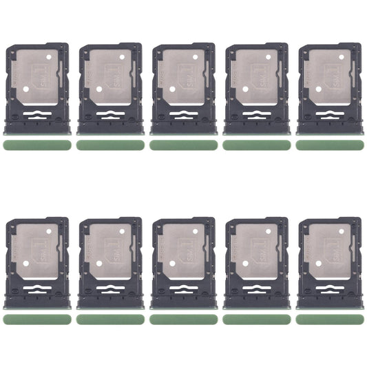 For Motorola Edge 60 10pcs Original SIM Card Tray + SIM Card Tray / Micro SD Card Tray (Green)
