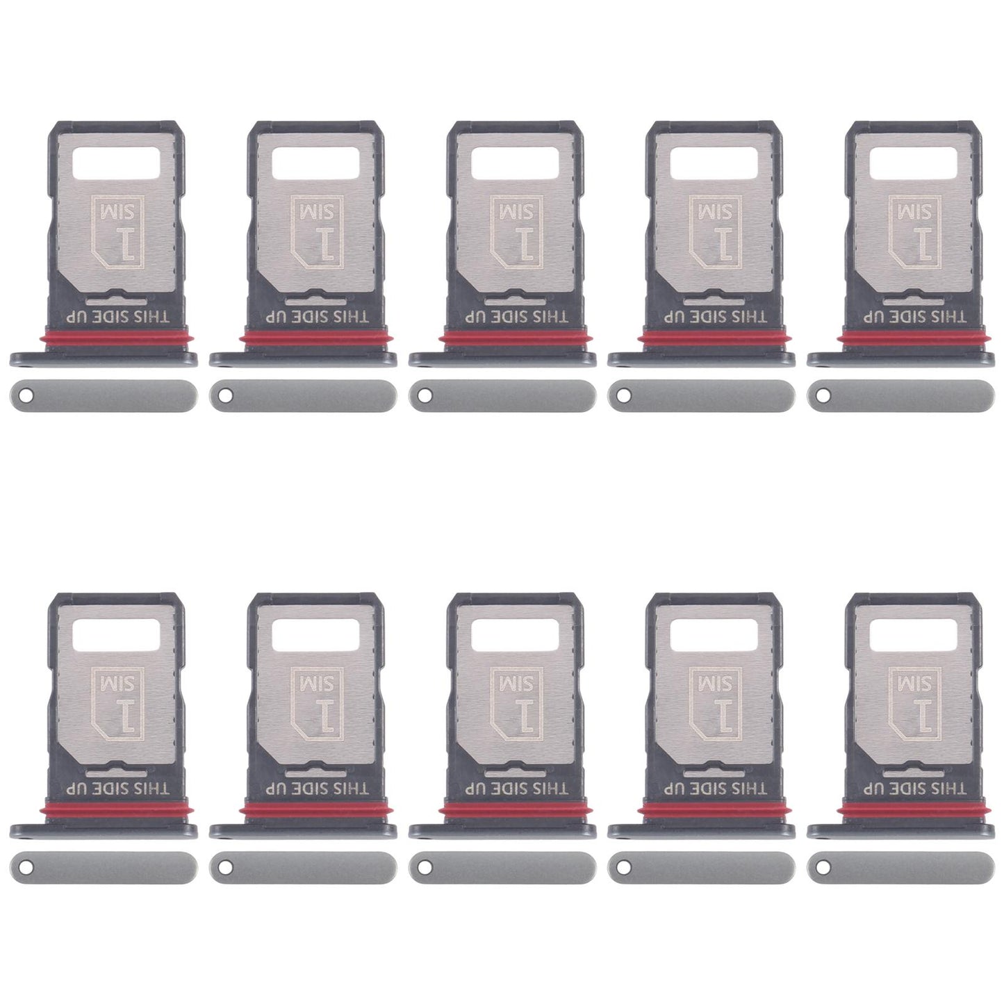 For Motorola Edge 60 Pro 10pcs Original SIM Card Tray + SIM Card Tray (Green)