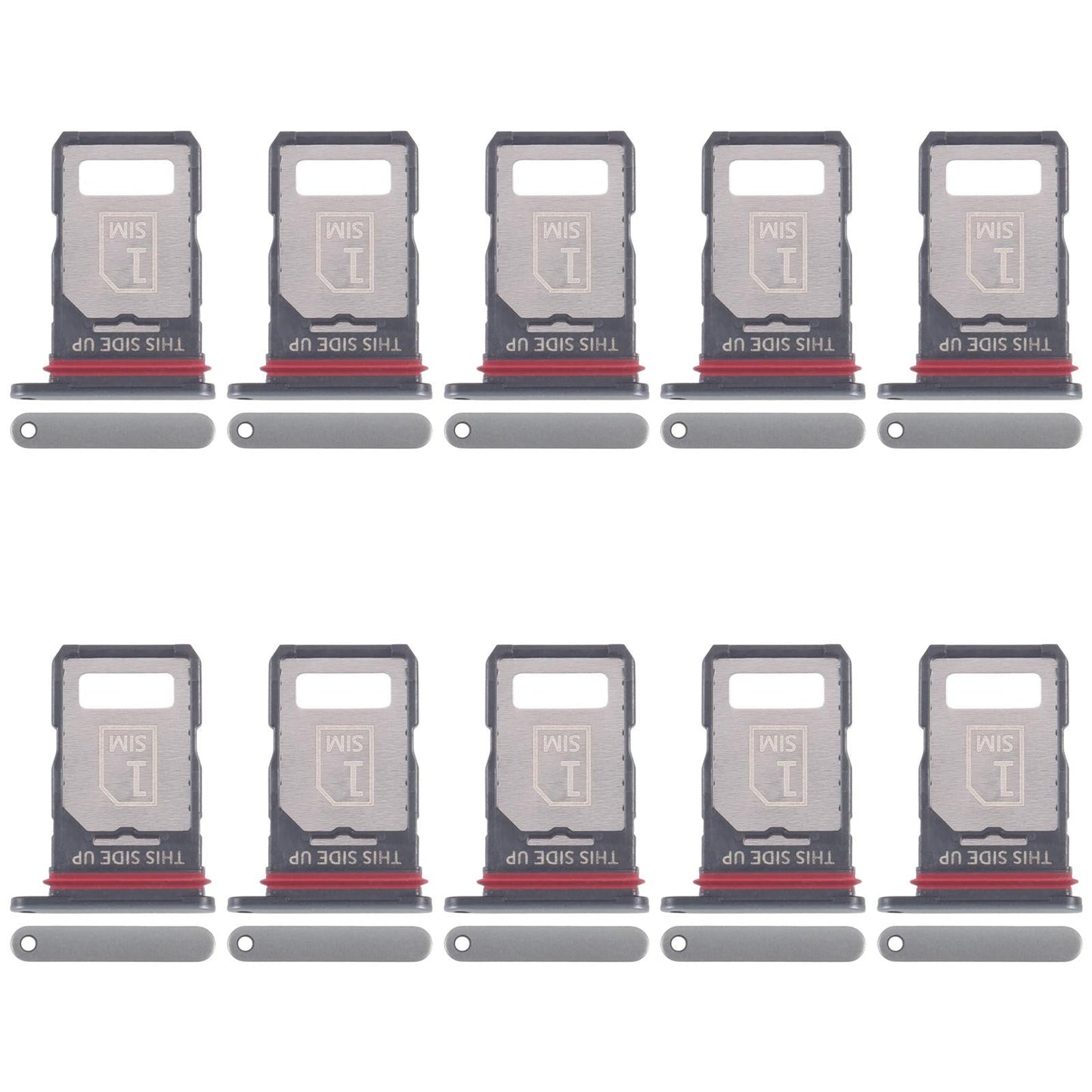 For Motorola Edge 60 Pro 10pcs Original SIM Card Tray + SIM Card Tray (Green)