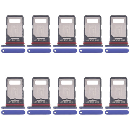For Motorola Edge 60 Pro 10pcs Original SIM Card Tray + SIM Card Tray (Blue)
